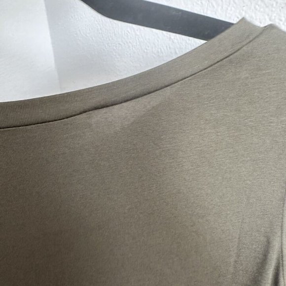 Michael Kors Large Basics Shirt IVY QT35KG2T45 MSRP $79.50 Green Blouse - Picture 8 of 12